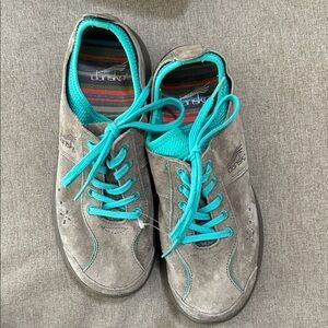 Dansko Women’s Elaine Sneakers in Brown and Teal